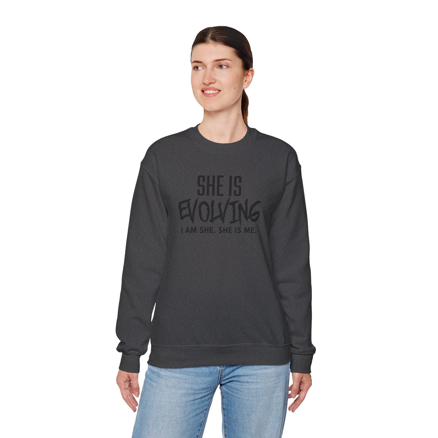 She Is Evolving Crewneck Sweatshirt