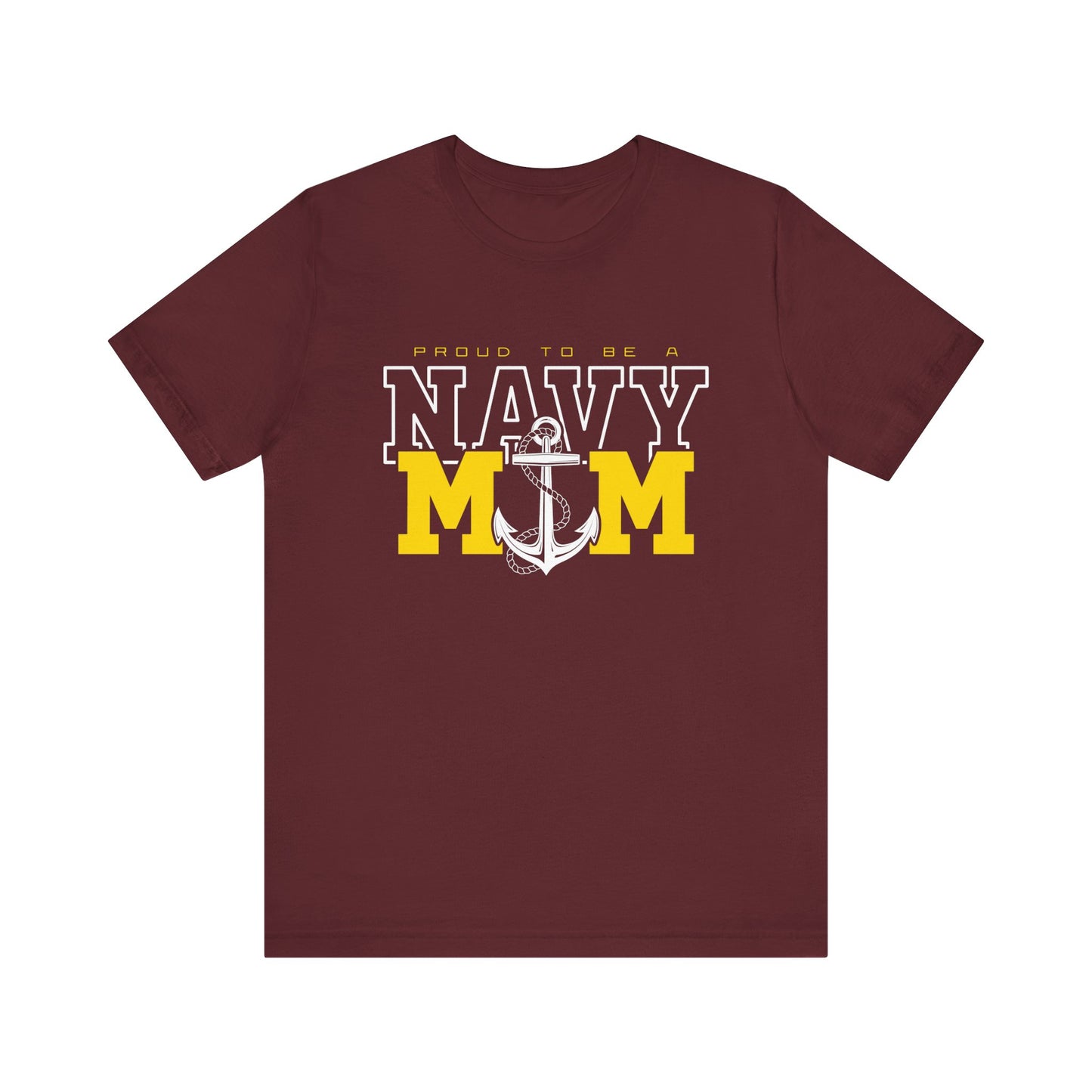 Proud Navy Mom Short Sleeve Tee