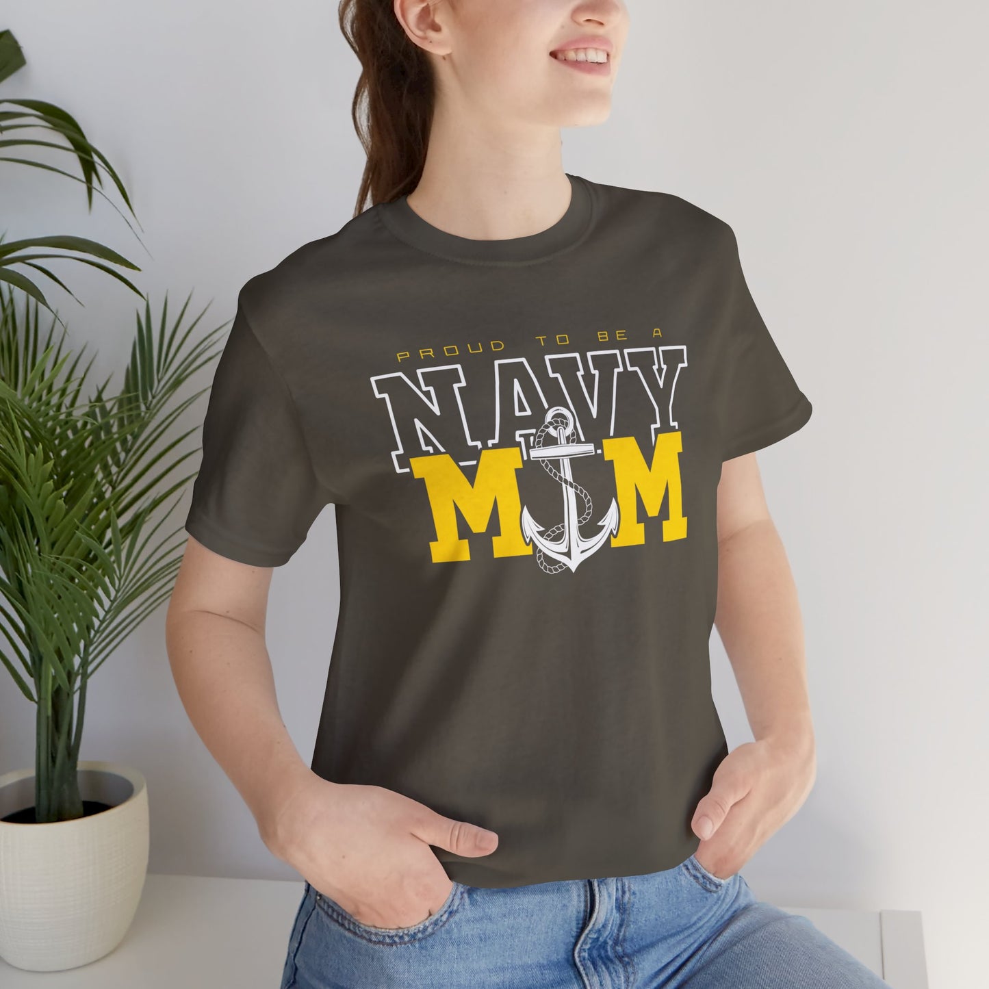 PROUD TO BE A NAVY MOM T-SHIRT