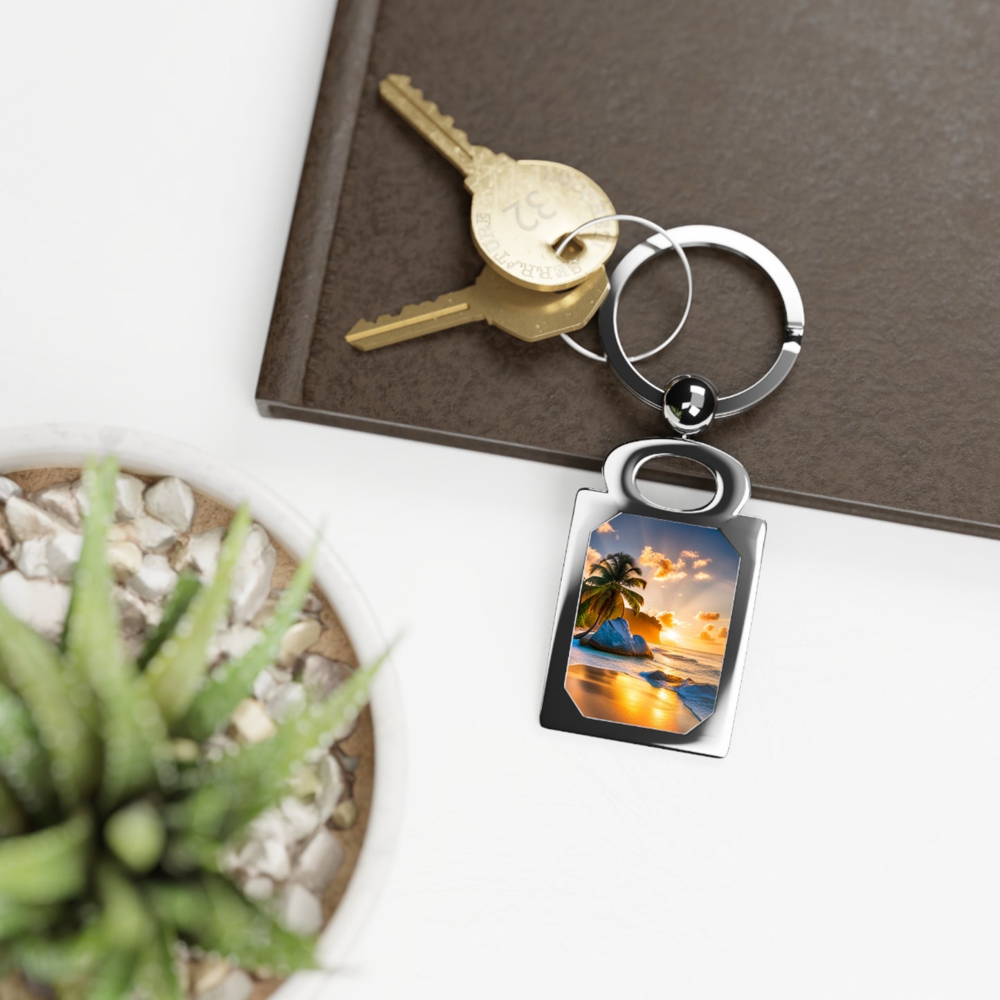 Rectangle Photo Keyring