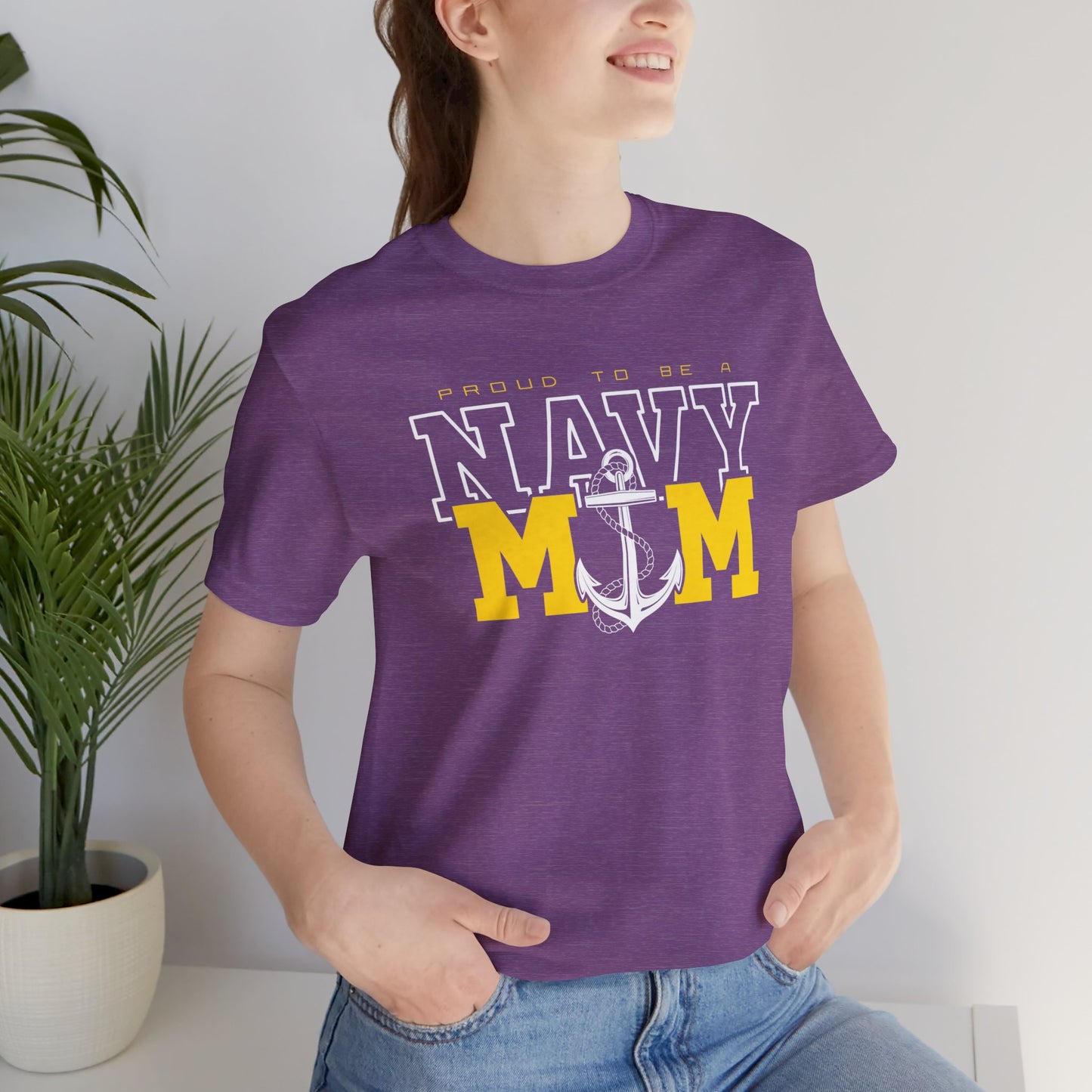 PROUD TO BE A NAVY MOM T-SHIRT