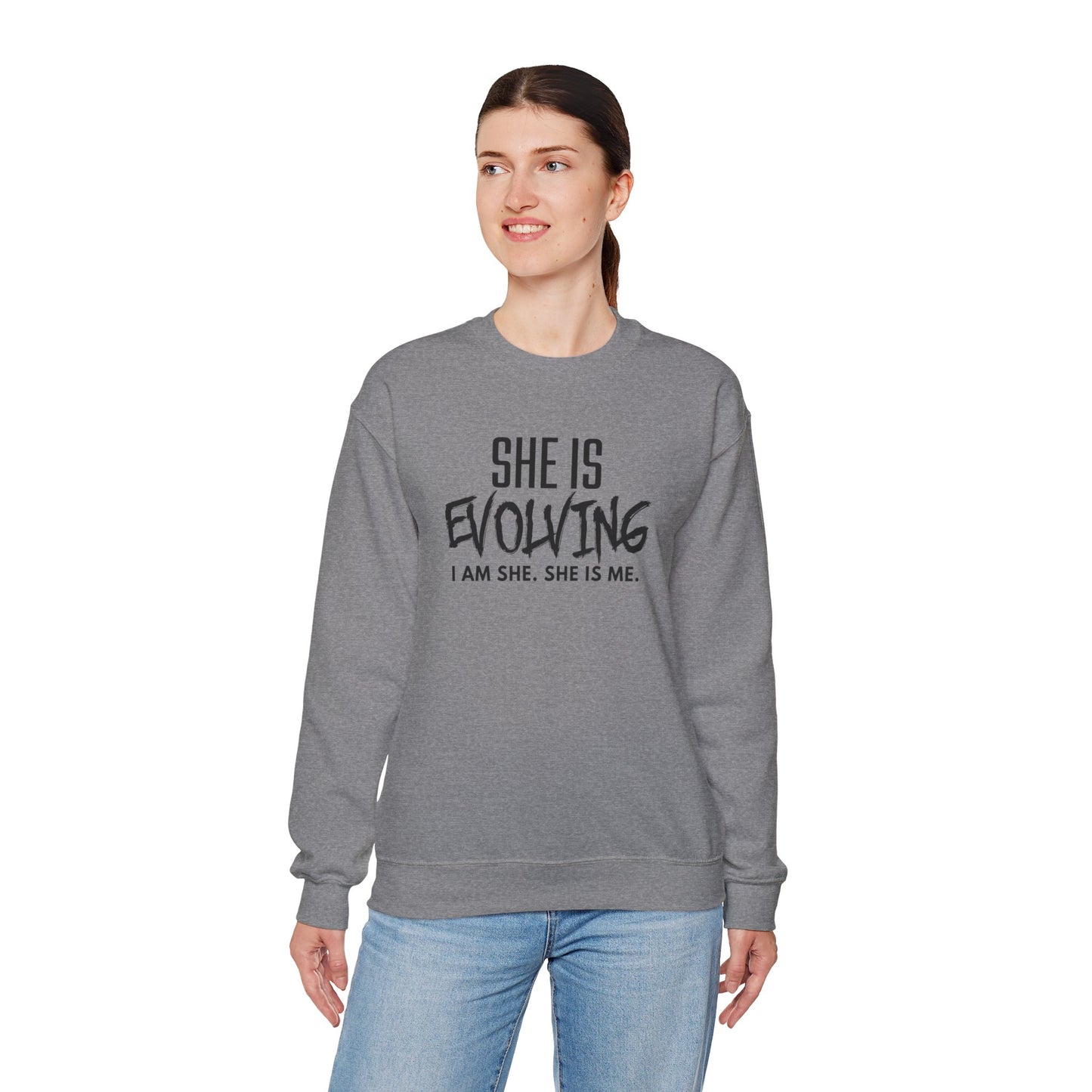 She Is Evolving  Crewneck Sweatshirt