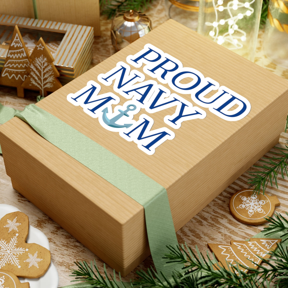 PROUD NAVY MOM  STICKER