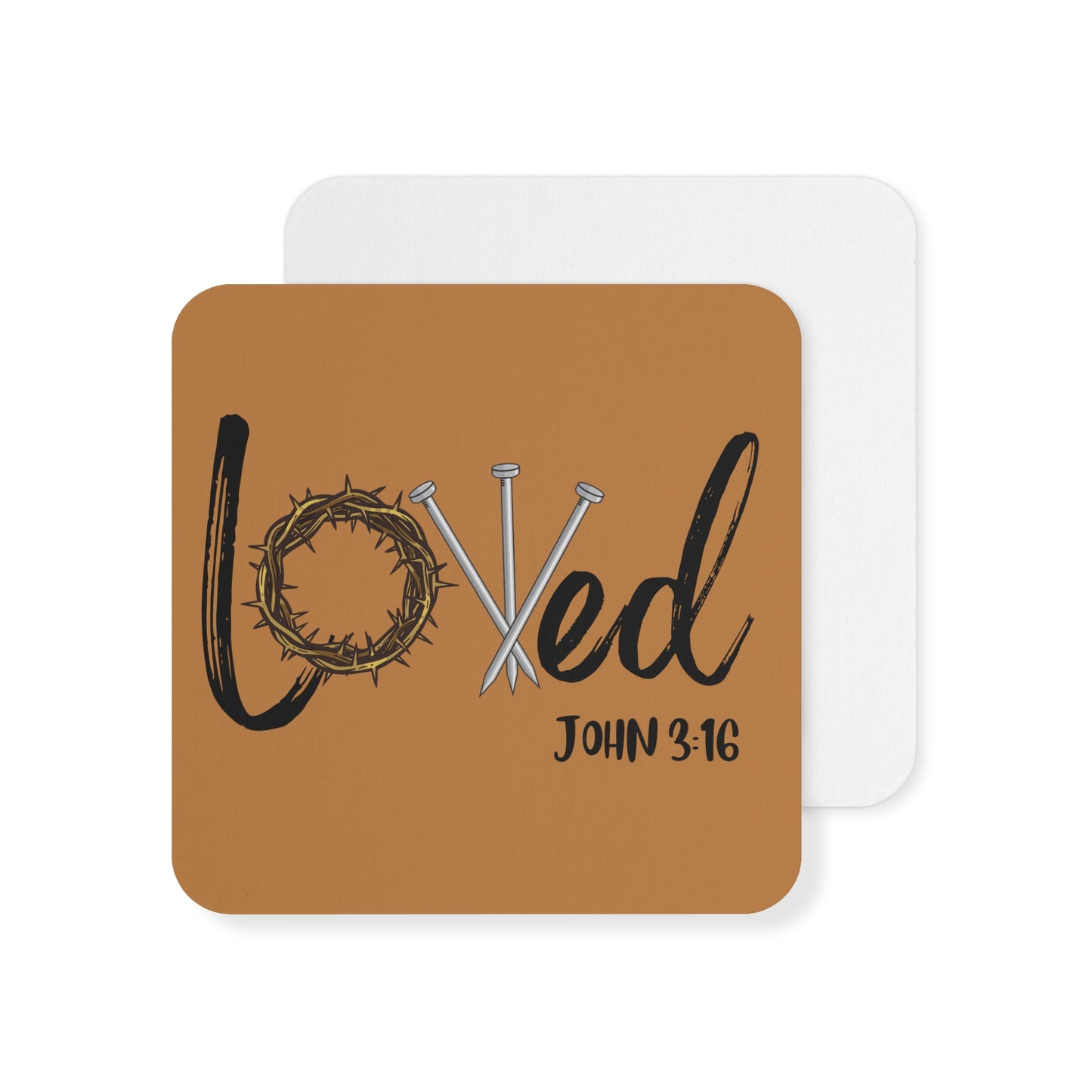 Loved John 3:16Coasters (50, 100 pcs)