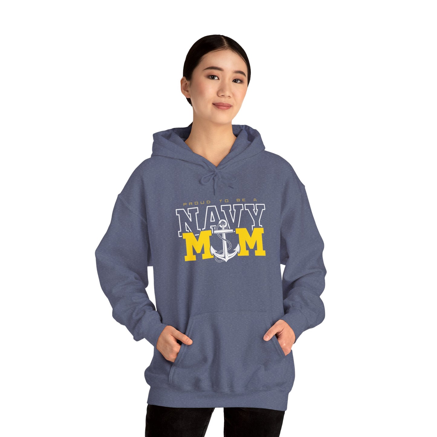 Proud Navy Mom Hoodie