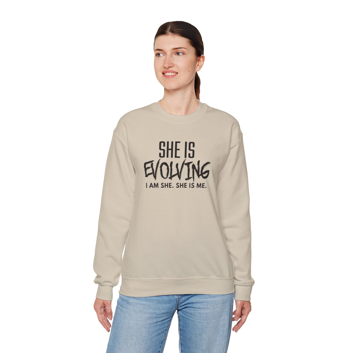 She Is Evolving  Crewneck Sweatshirt