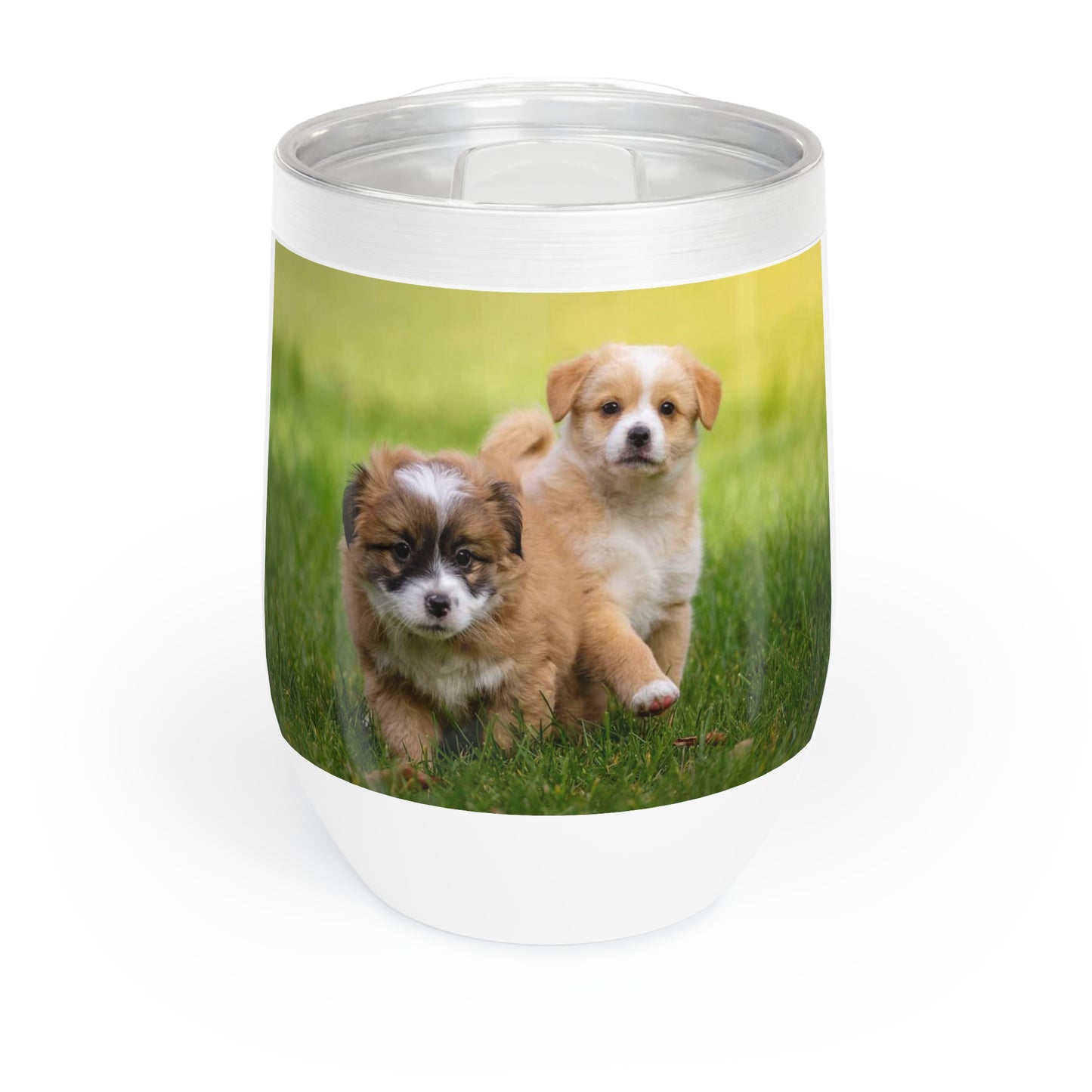 Cut Puppy Chill Wine Tumbler