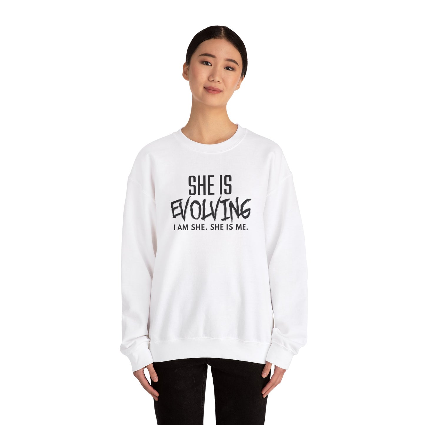 She Is Evolving  Crewneck Sweatshirt