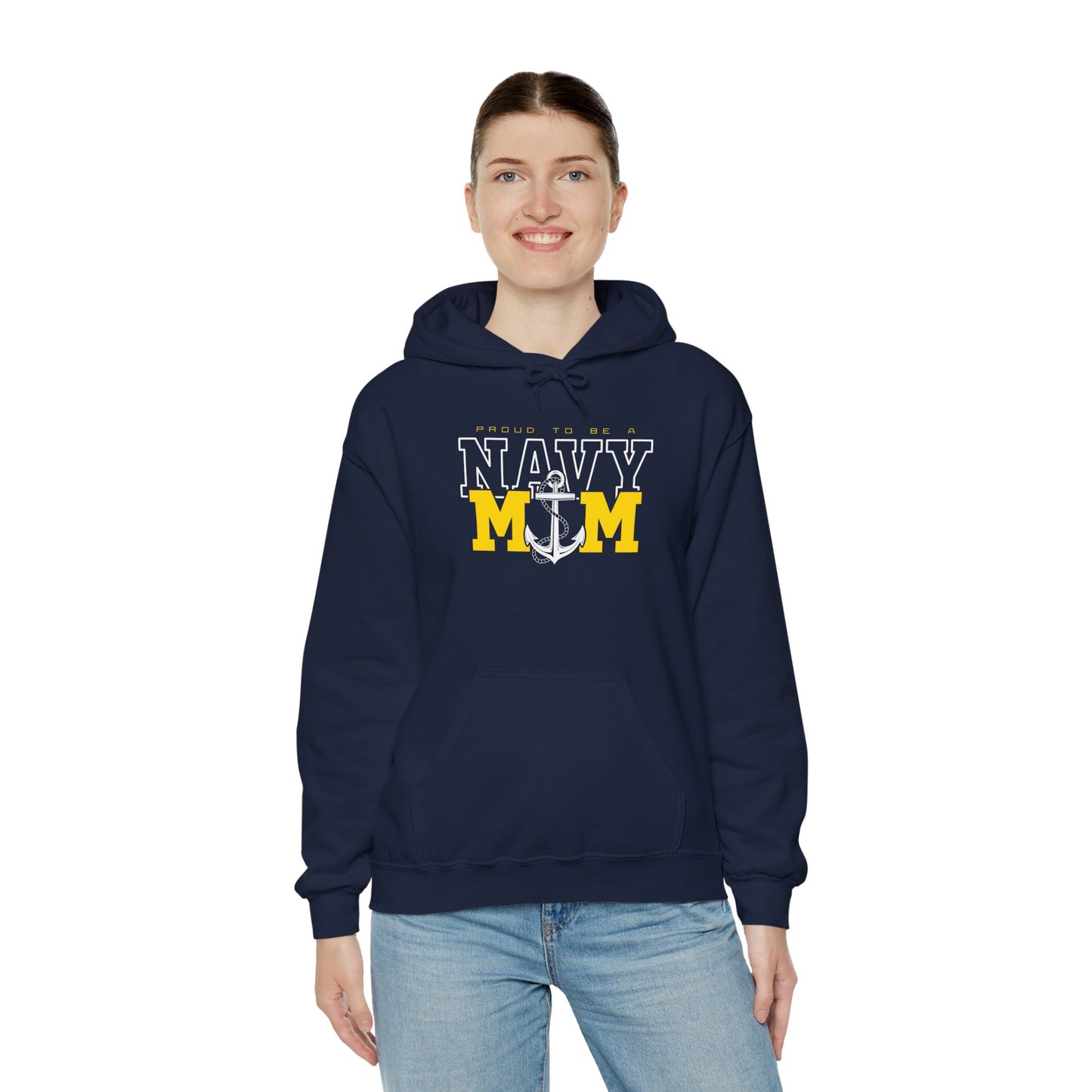 Proud Navy Mom Hoodie