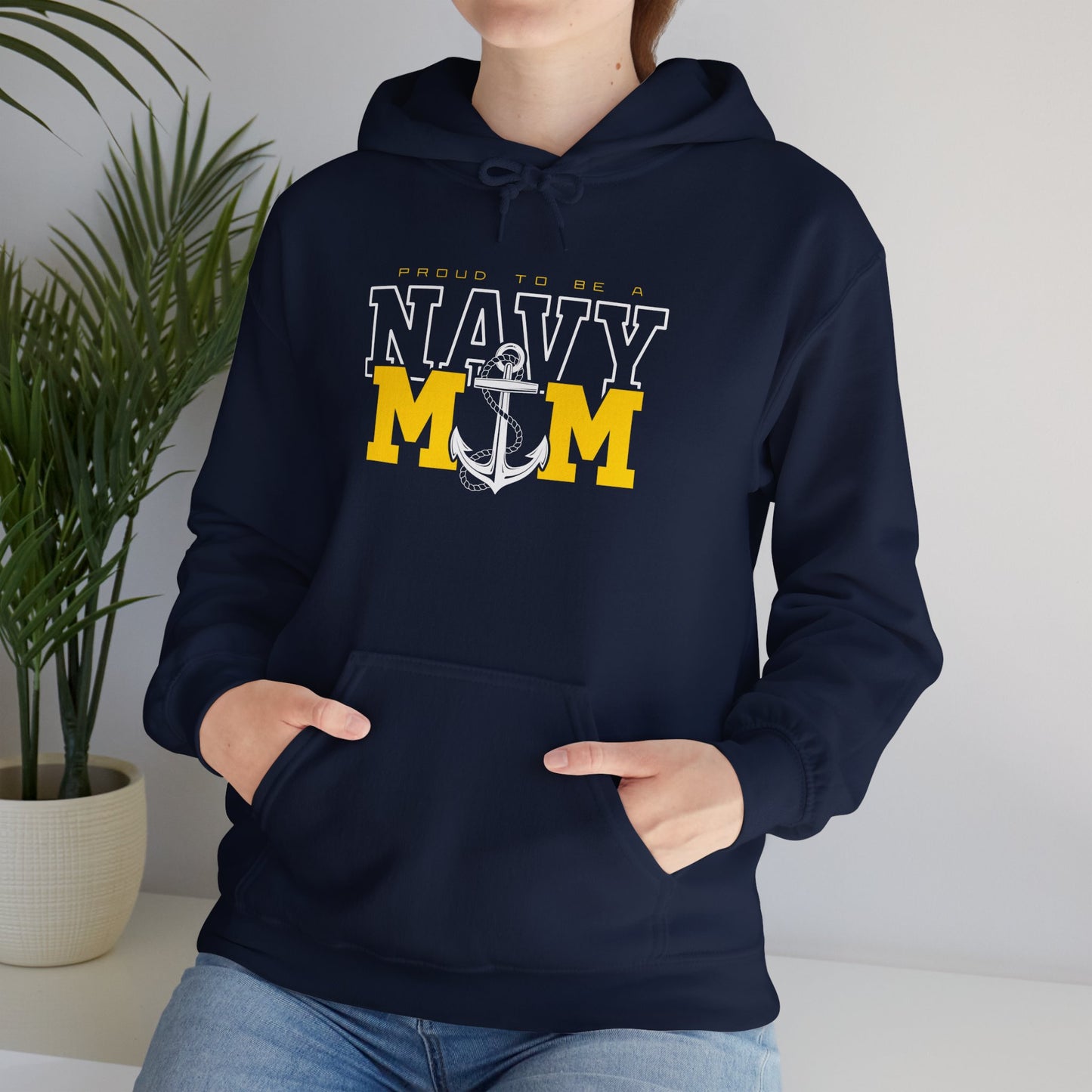 Proud Navy Mom Hoodie