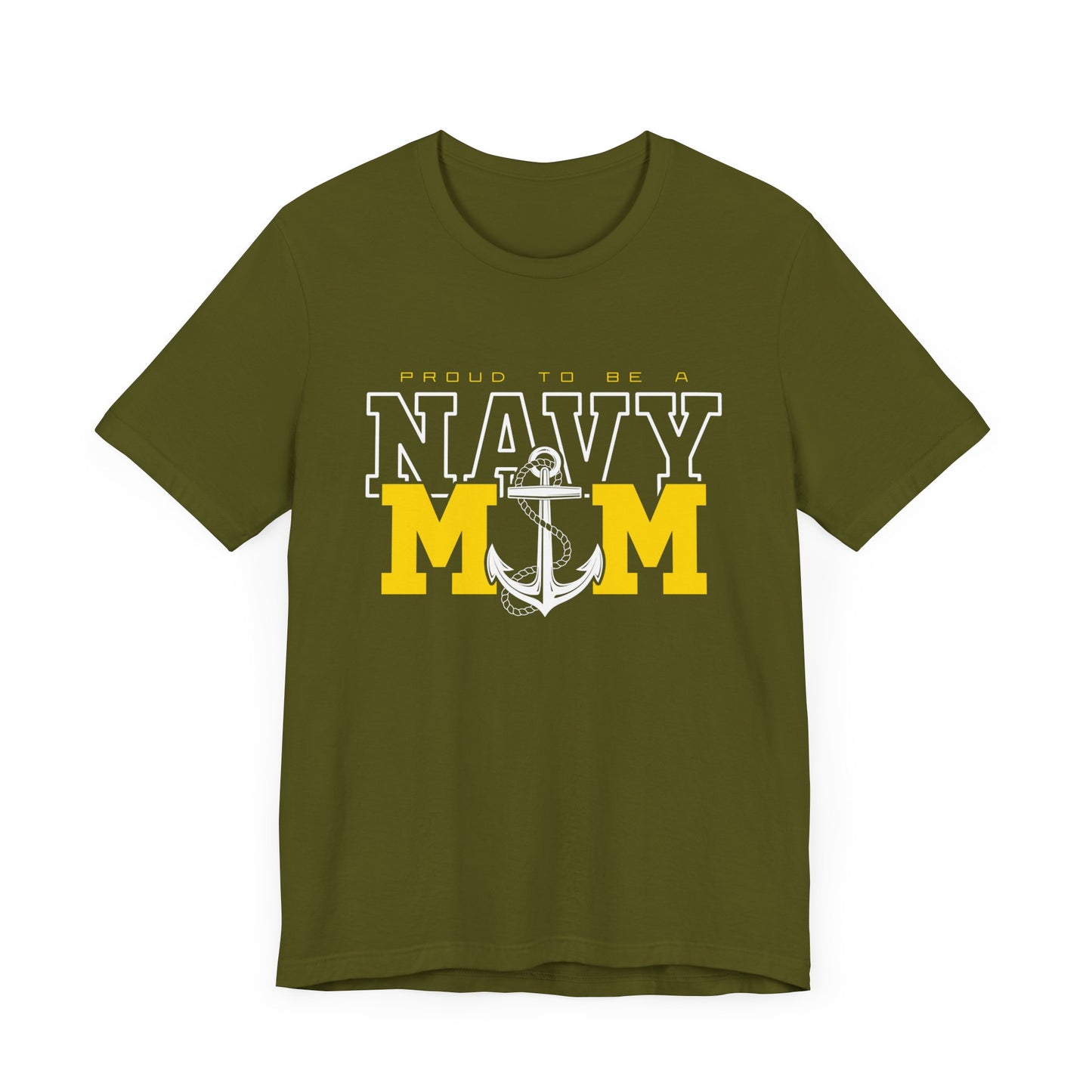 Proud Navy Mom Short Sleeve Tee