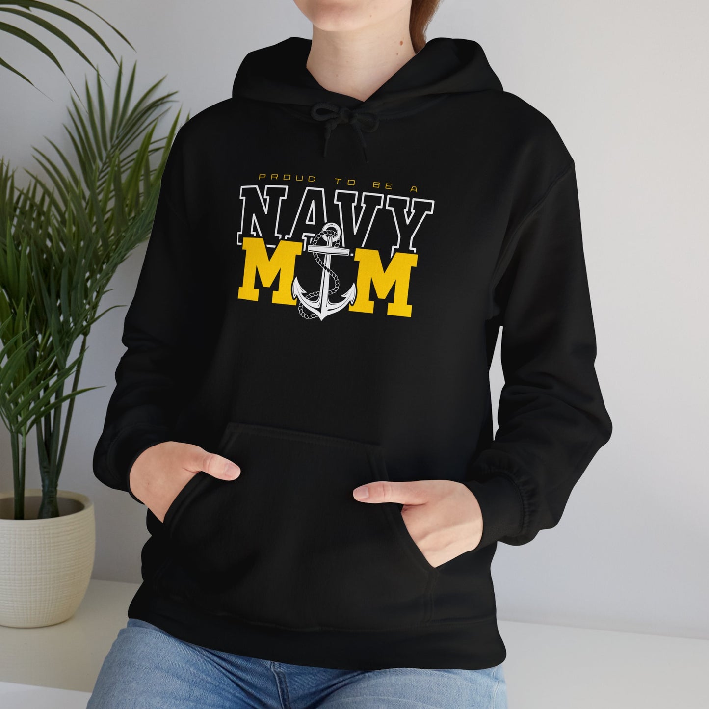 Proud Navy Mom Hoodie