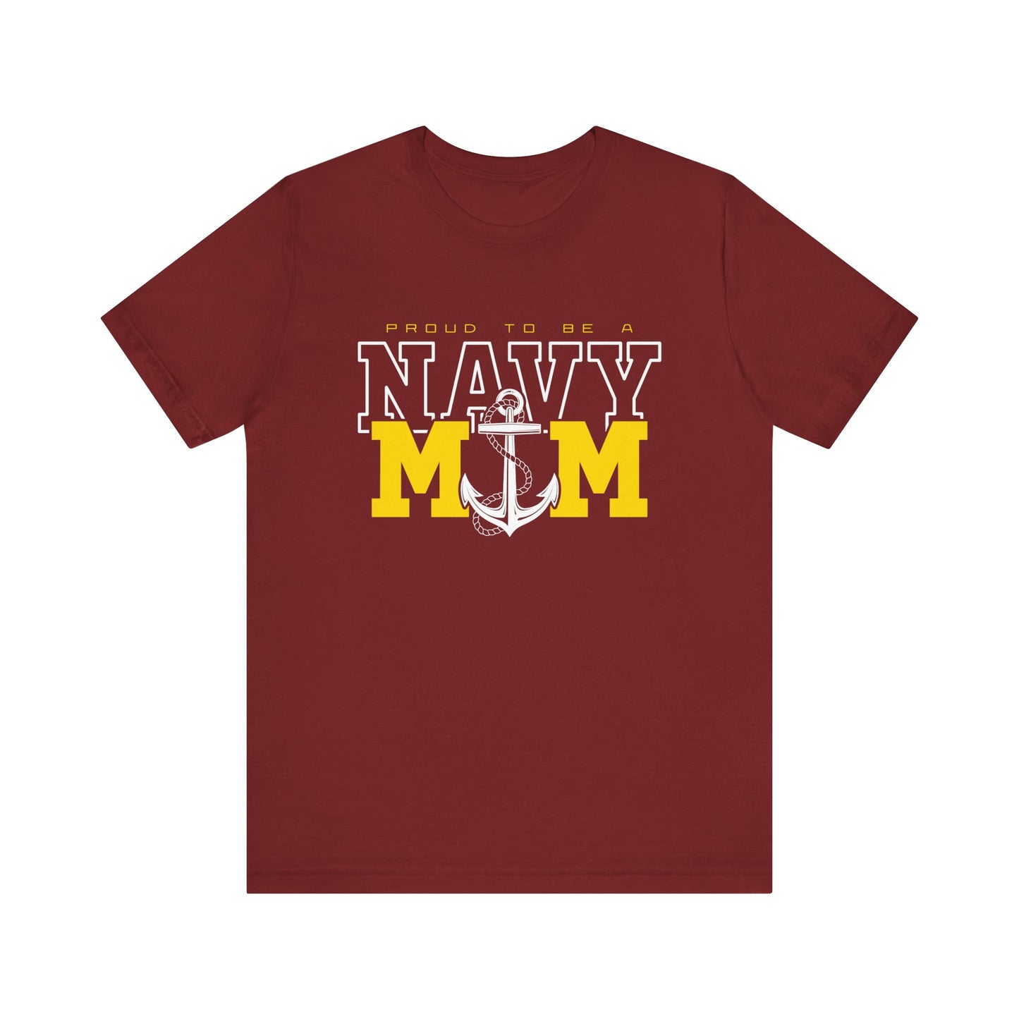 Proud Navy Mom Short Sleeve Tee