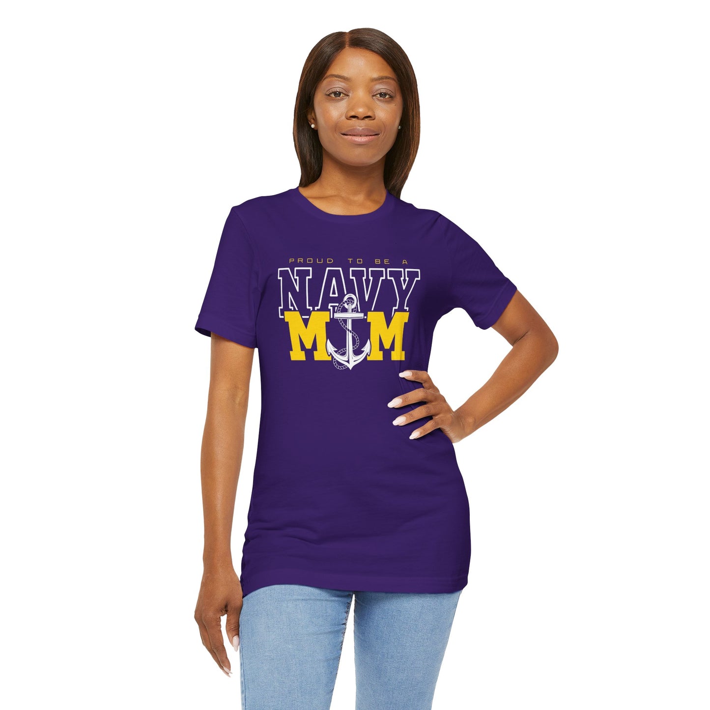 PROUD TO BE A NAVY MOM T-SHIRT