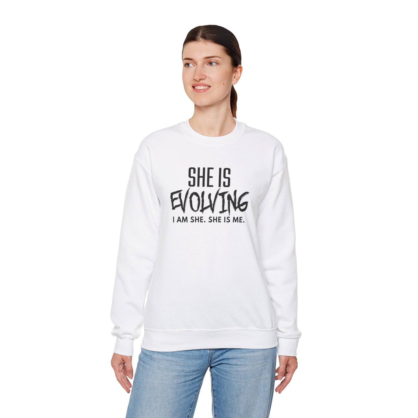 She Is Evolving  Crewneck Sweatshirt