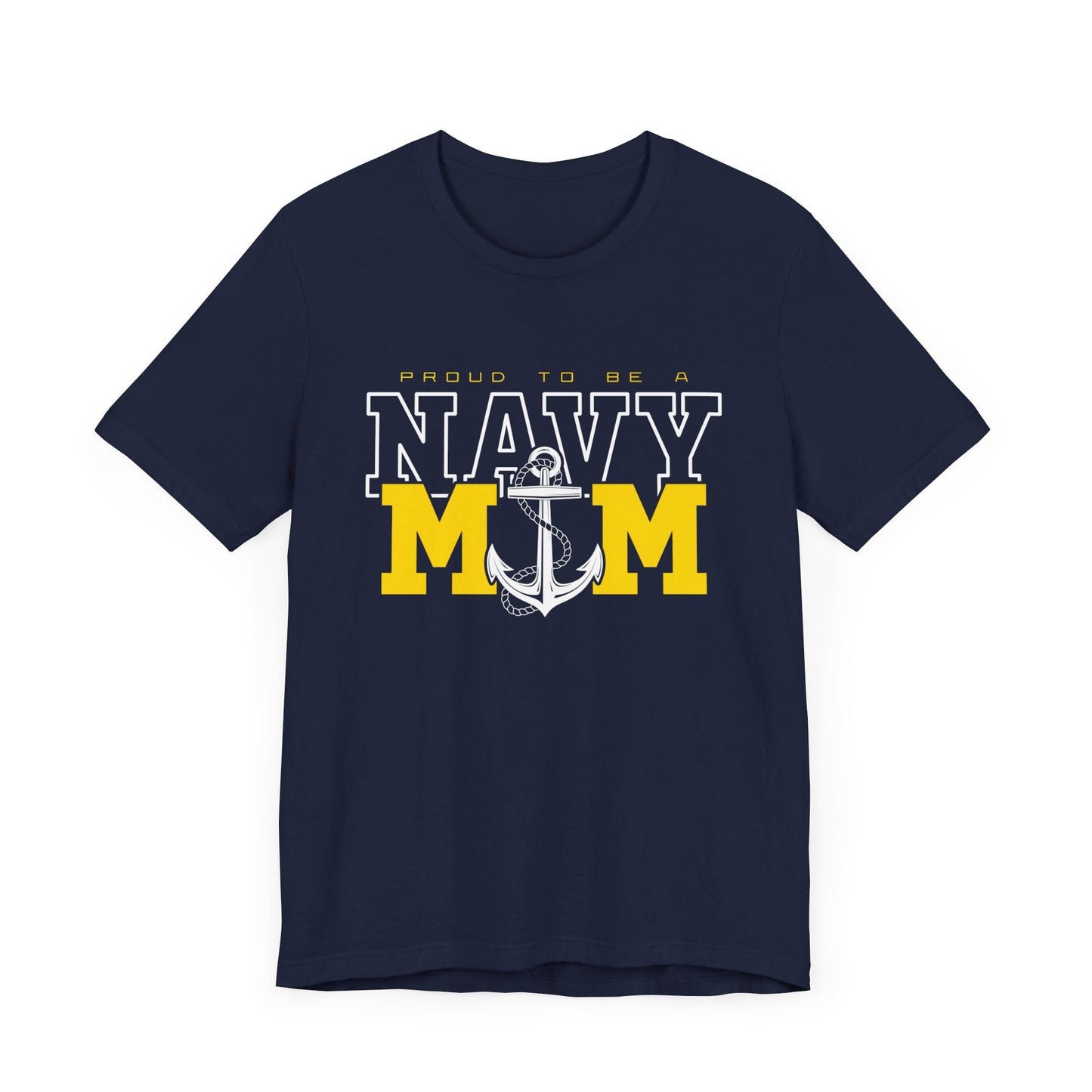 Proud Navy Mom Short Sleeve Tee