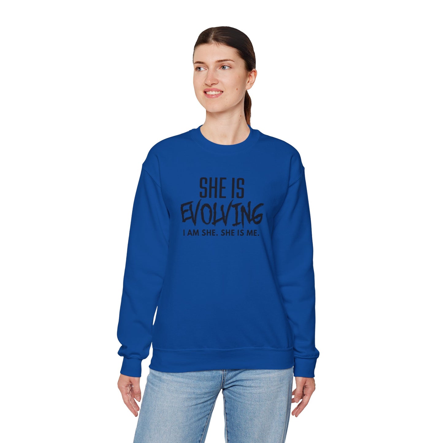 She Is Evolving  Crewneck Sweatshirt