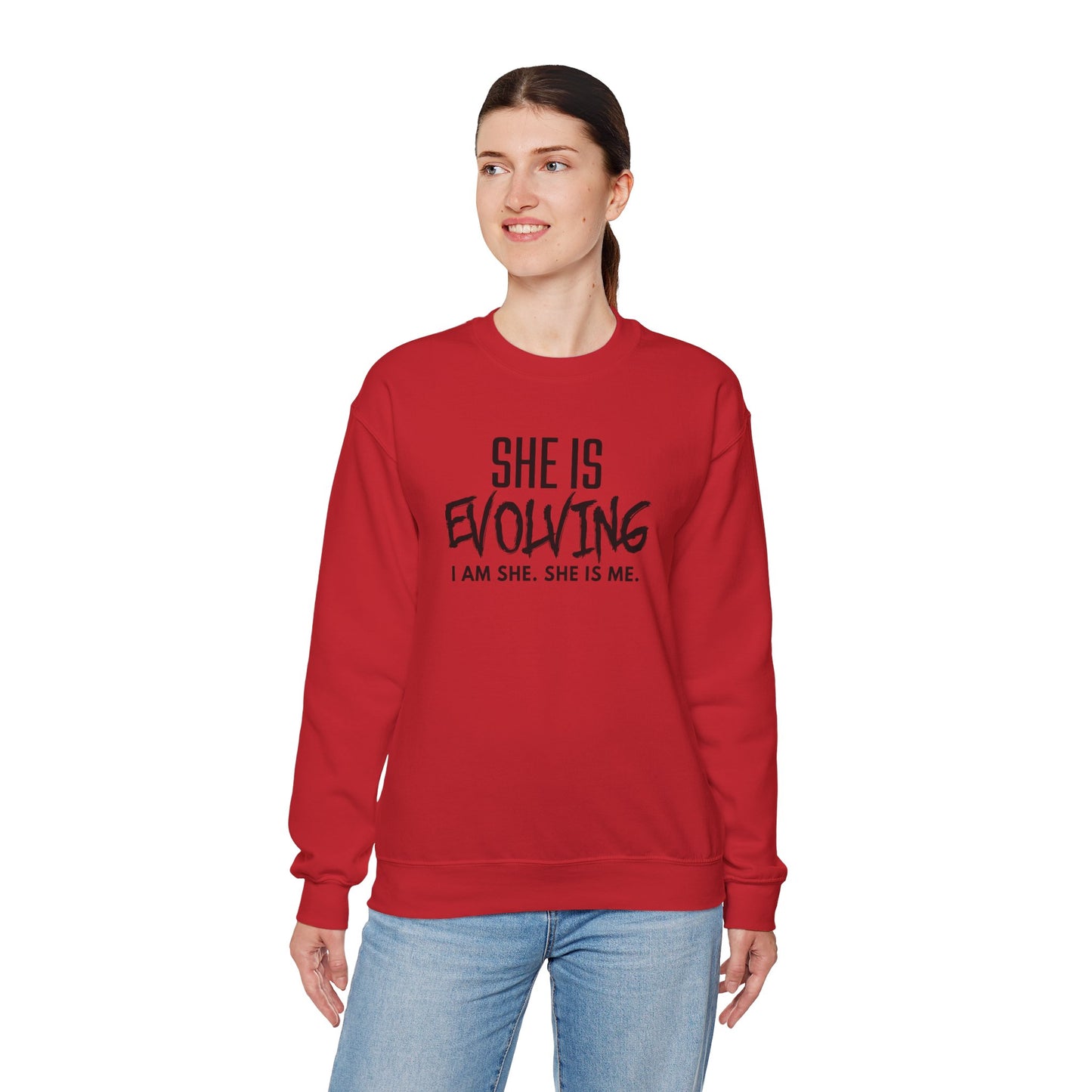 She Is Evolving  Crewneck Sweatshirt