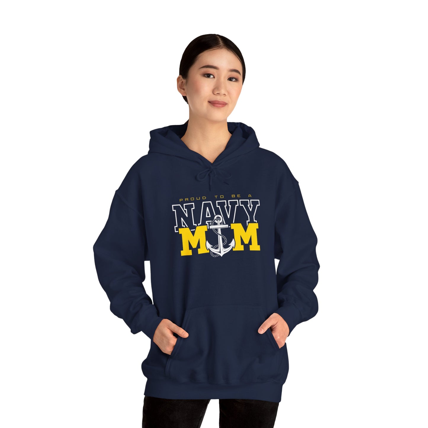 Proud Navy Mom Hoodie