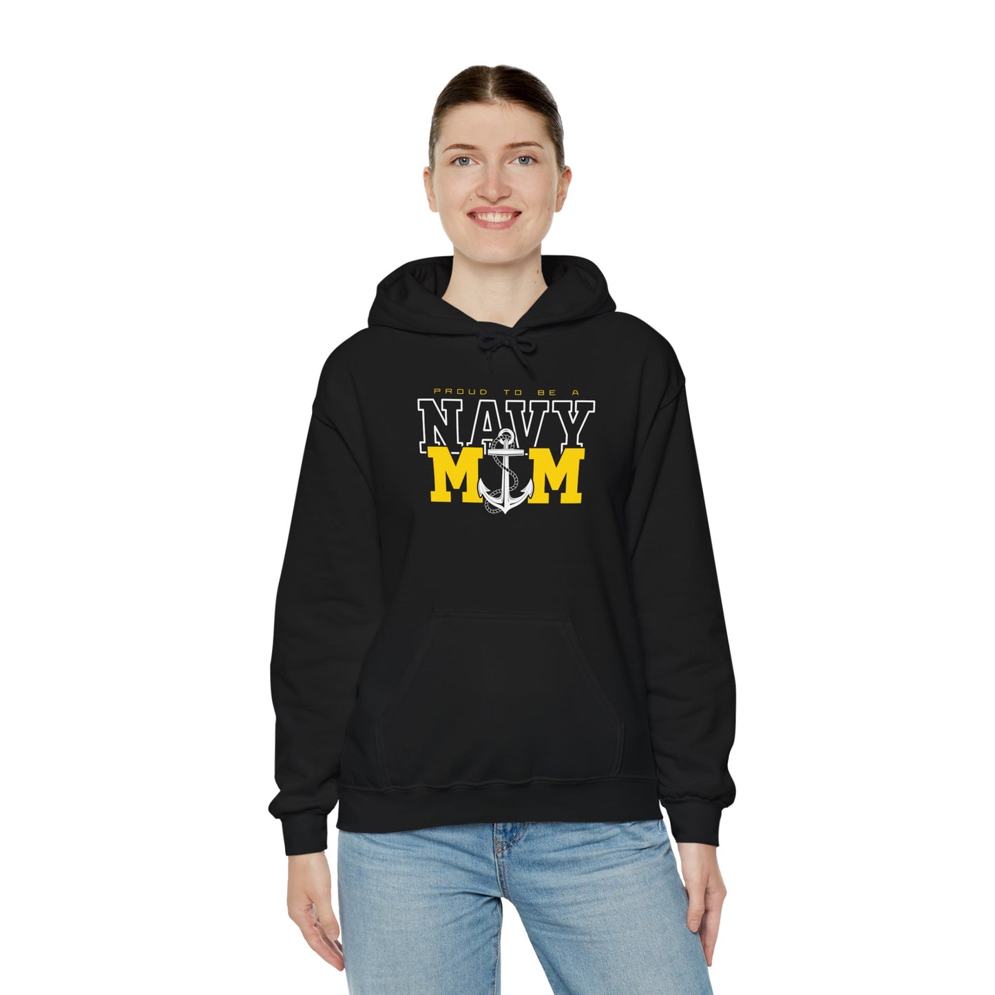 Proud Navy Mom Hoodie