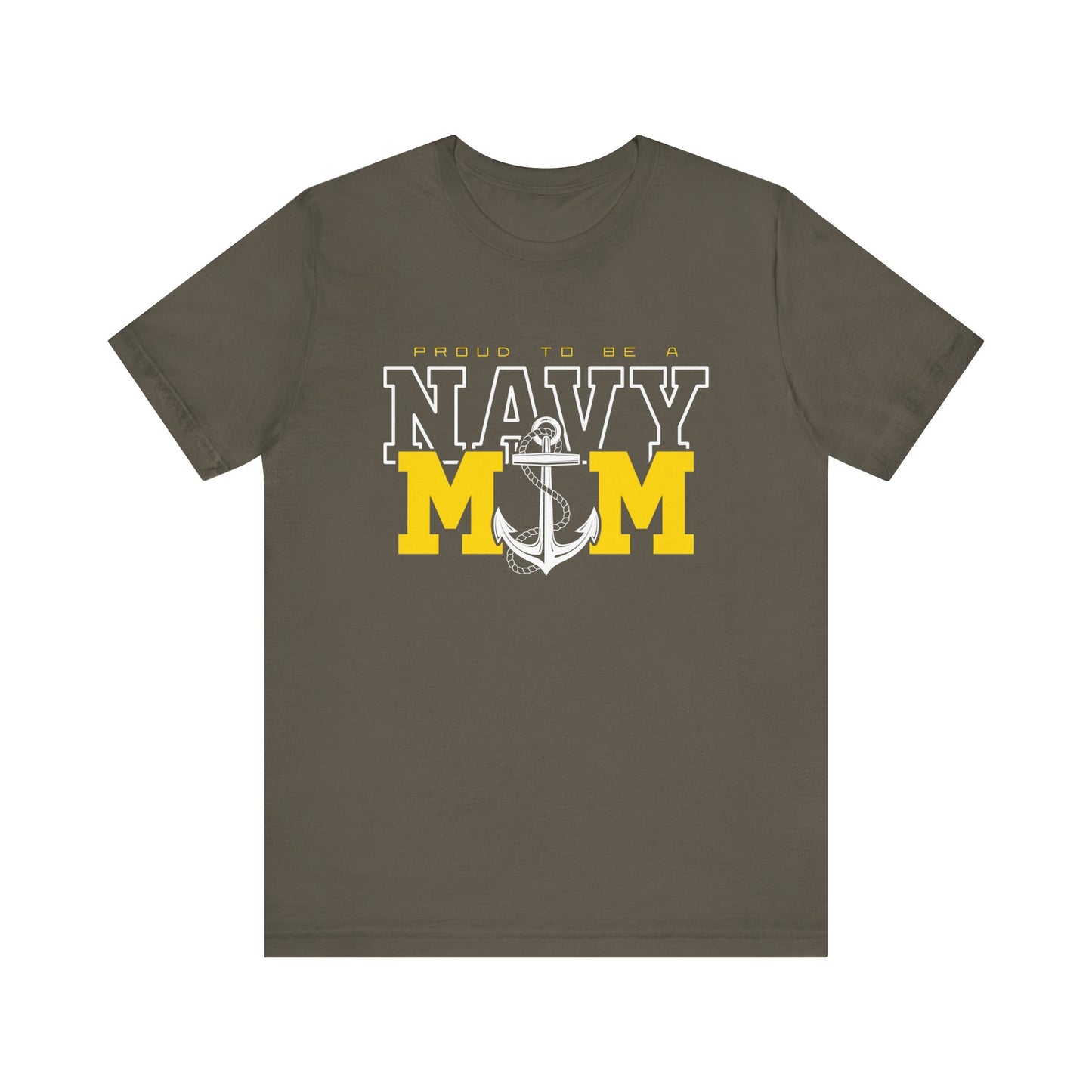 Proud Navy Mom Short Sleeve Tee