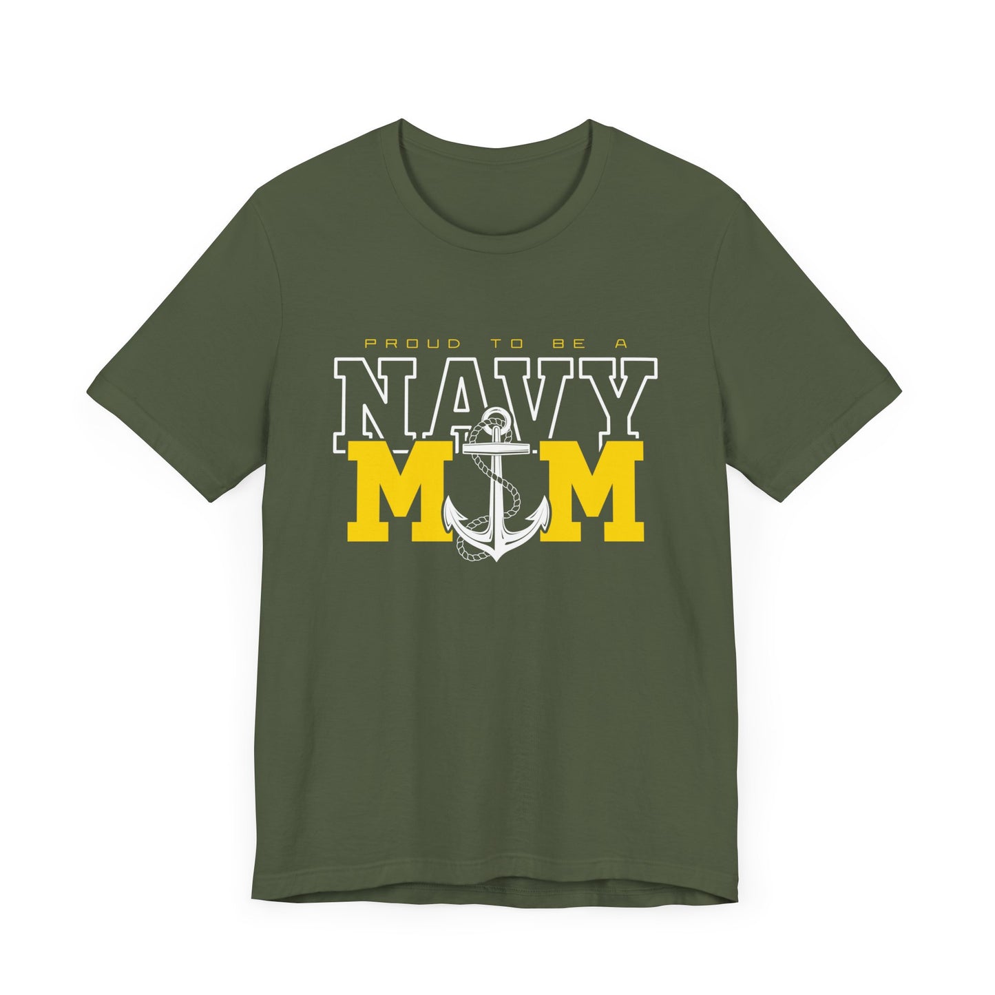 Proud Navy Mom Short Sleeve Tee