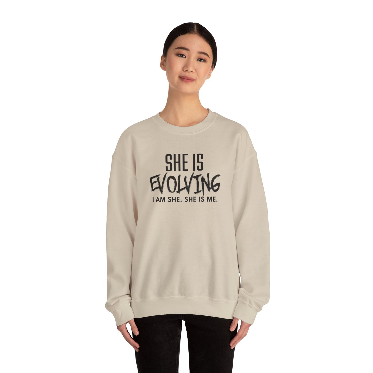 She Is Evolving  Crewneck Sweatshirt