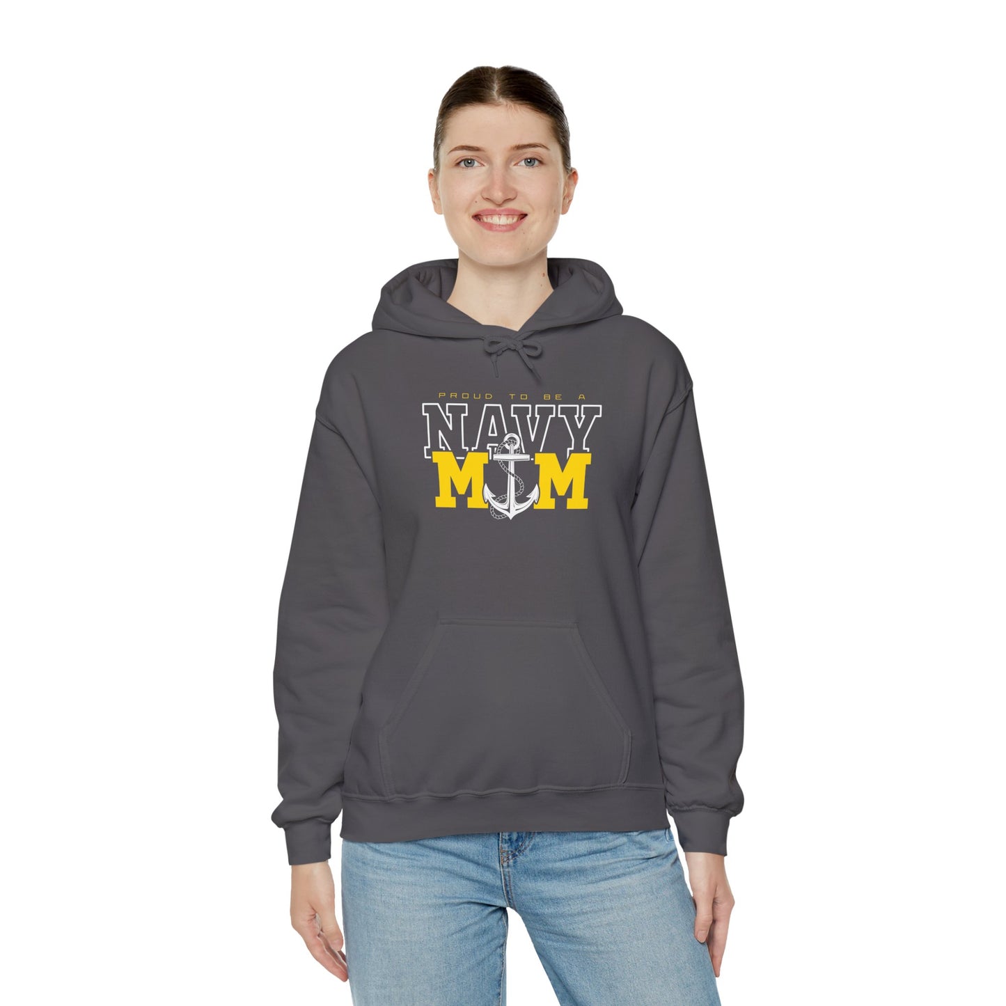 Proud Navy Mom Hoodie