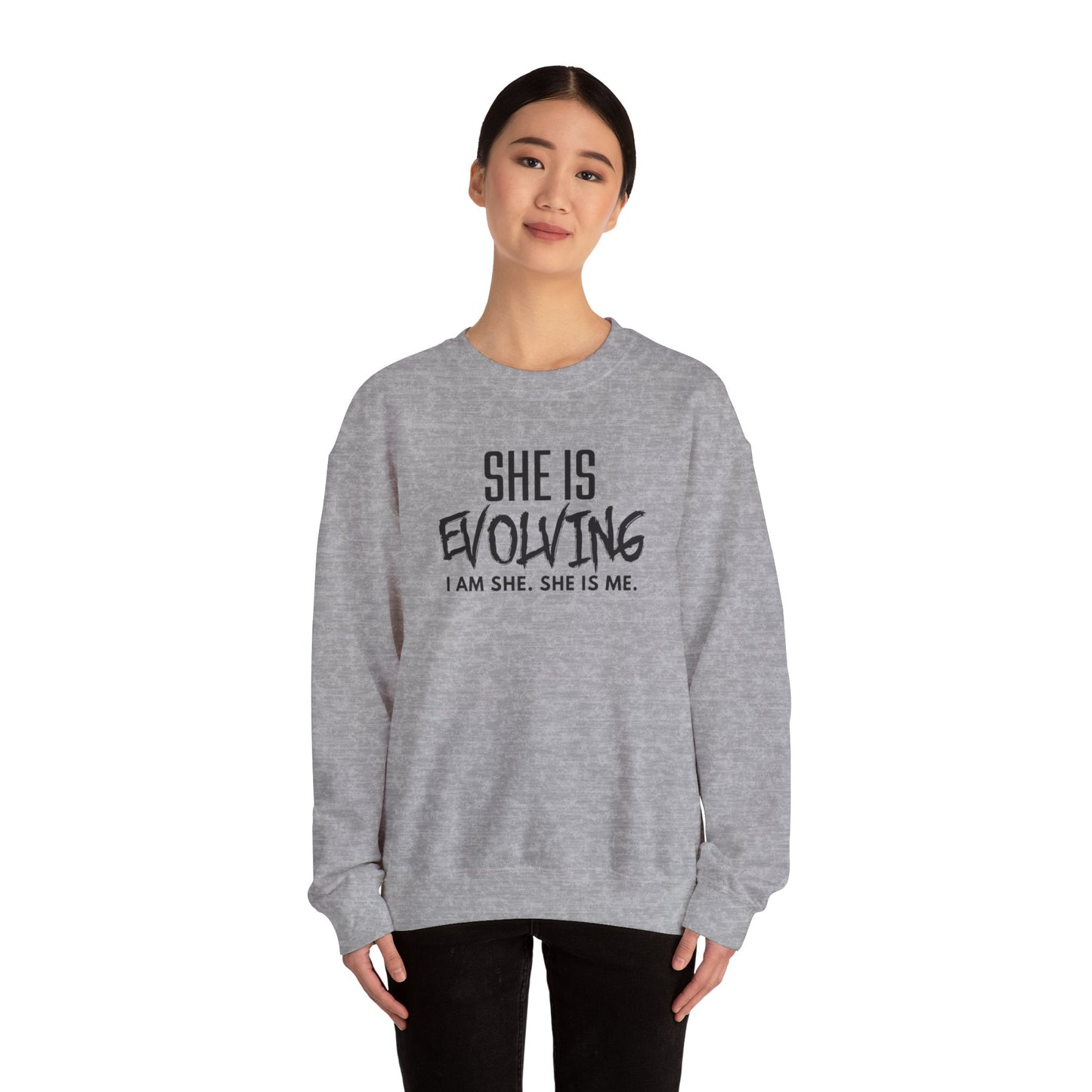 She Is Evolving  Crewneck Sweatshirt