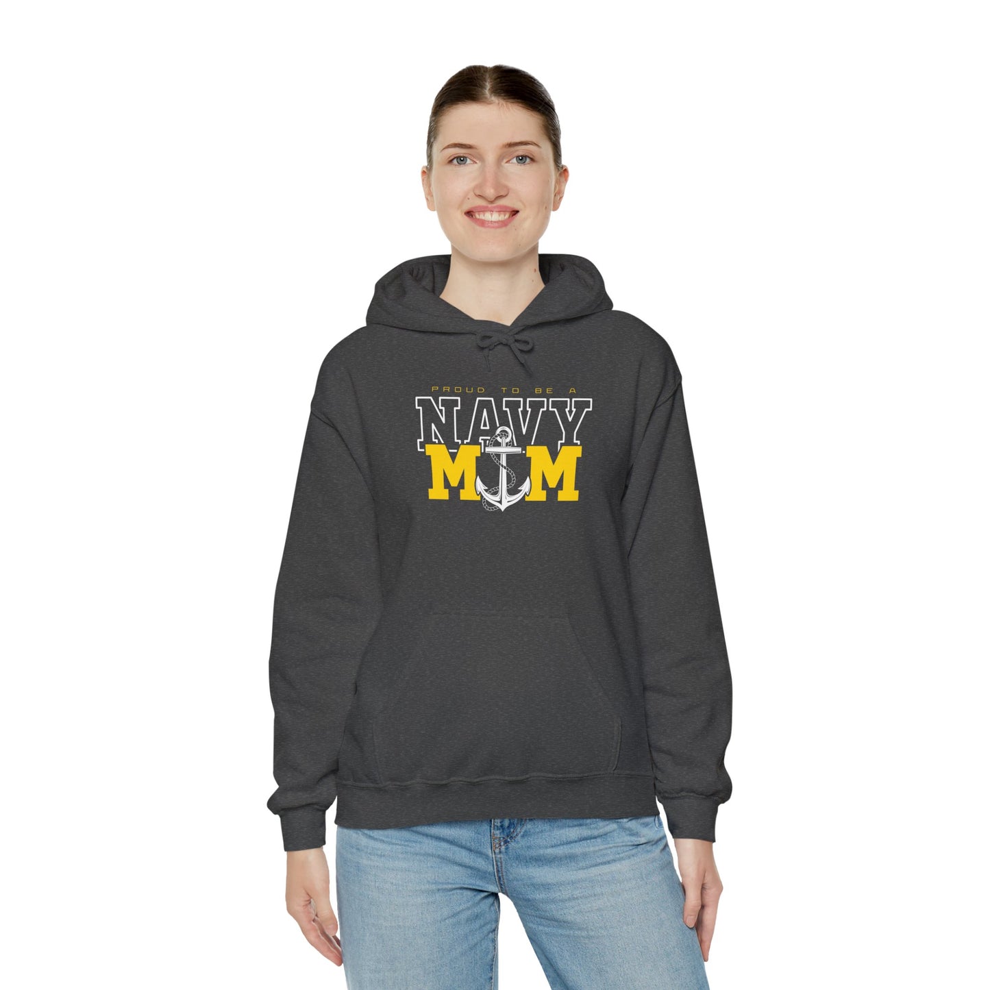 Proud Navy Mom Hoodie