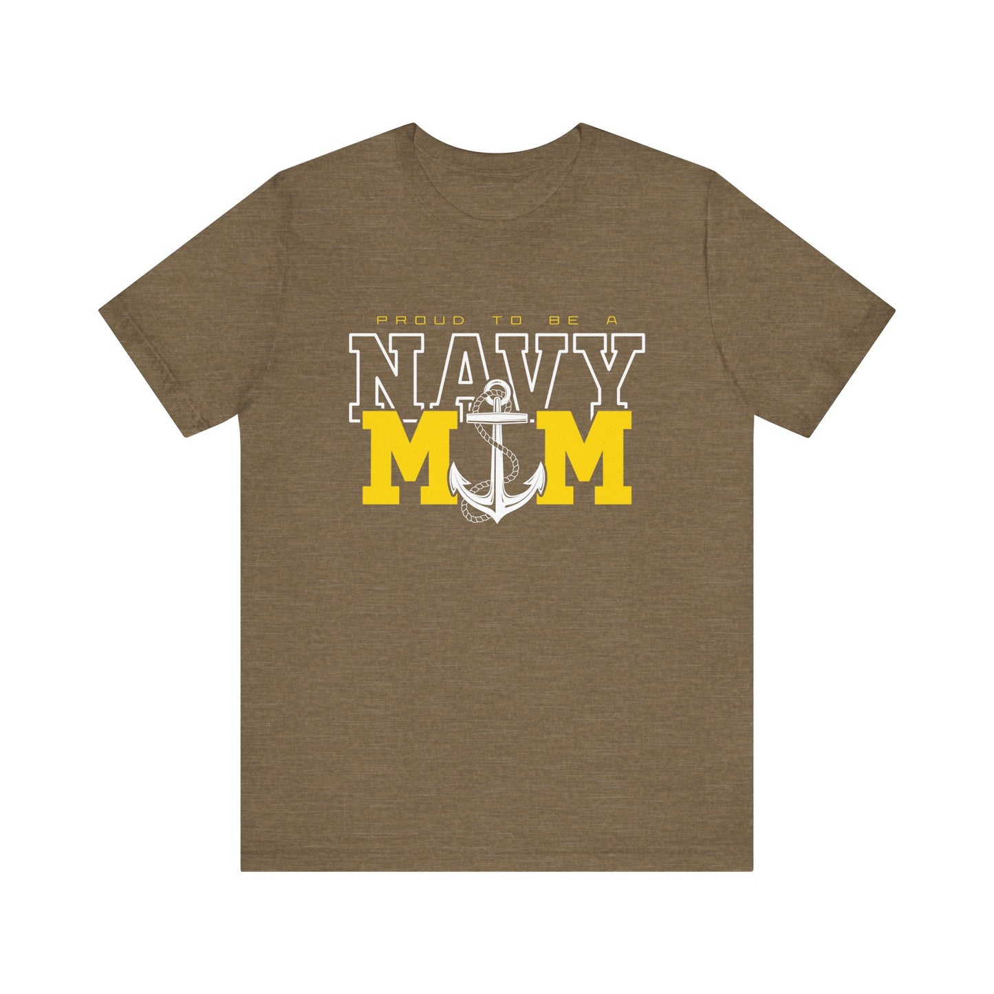 Proud Navy Mom Short Sleeve Tee