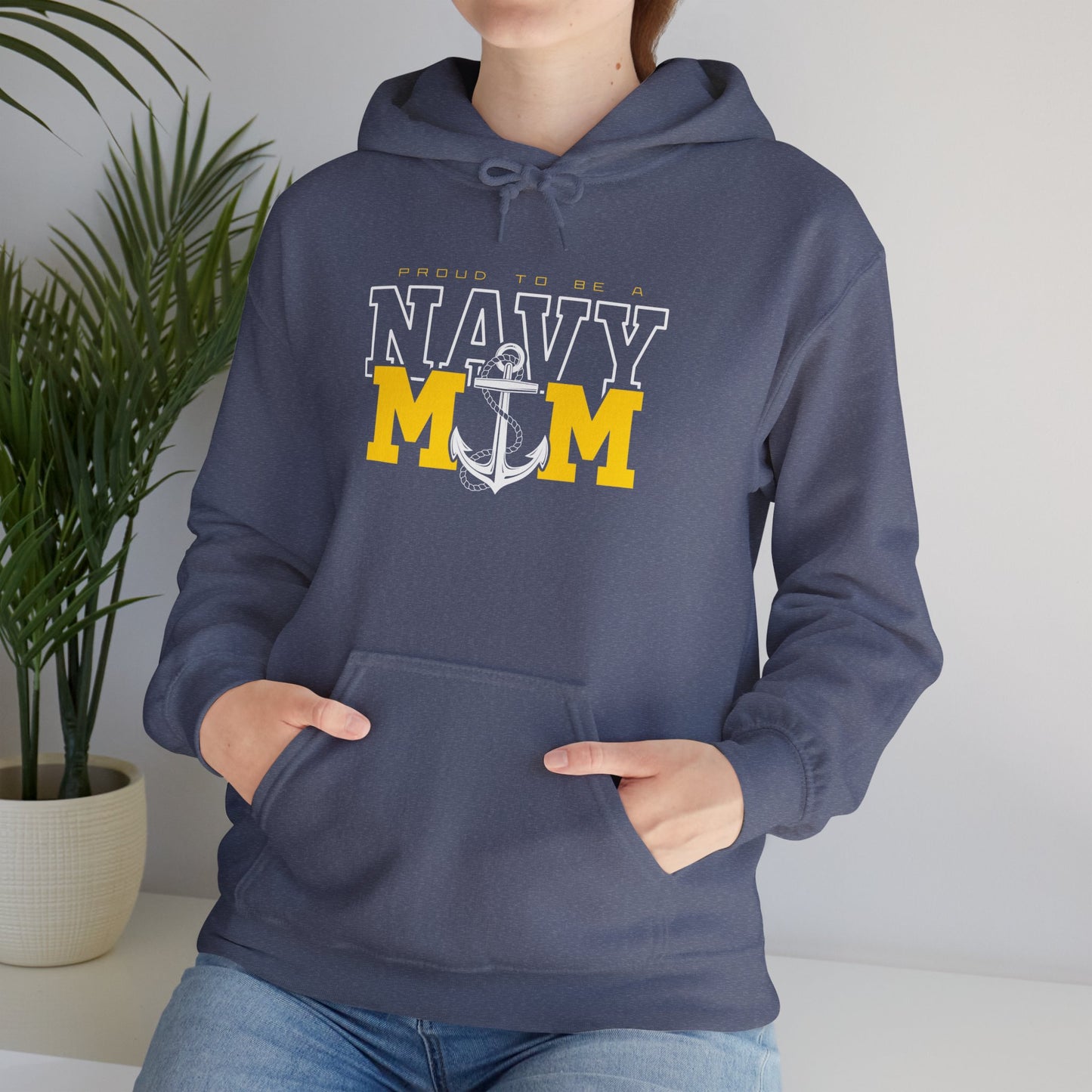 Proud Navy Mom Hoodie