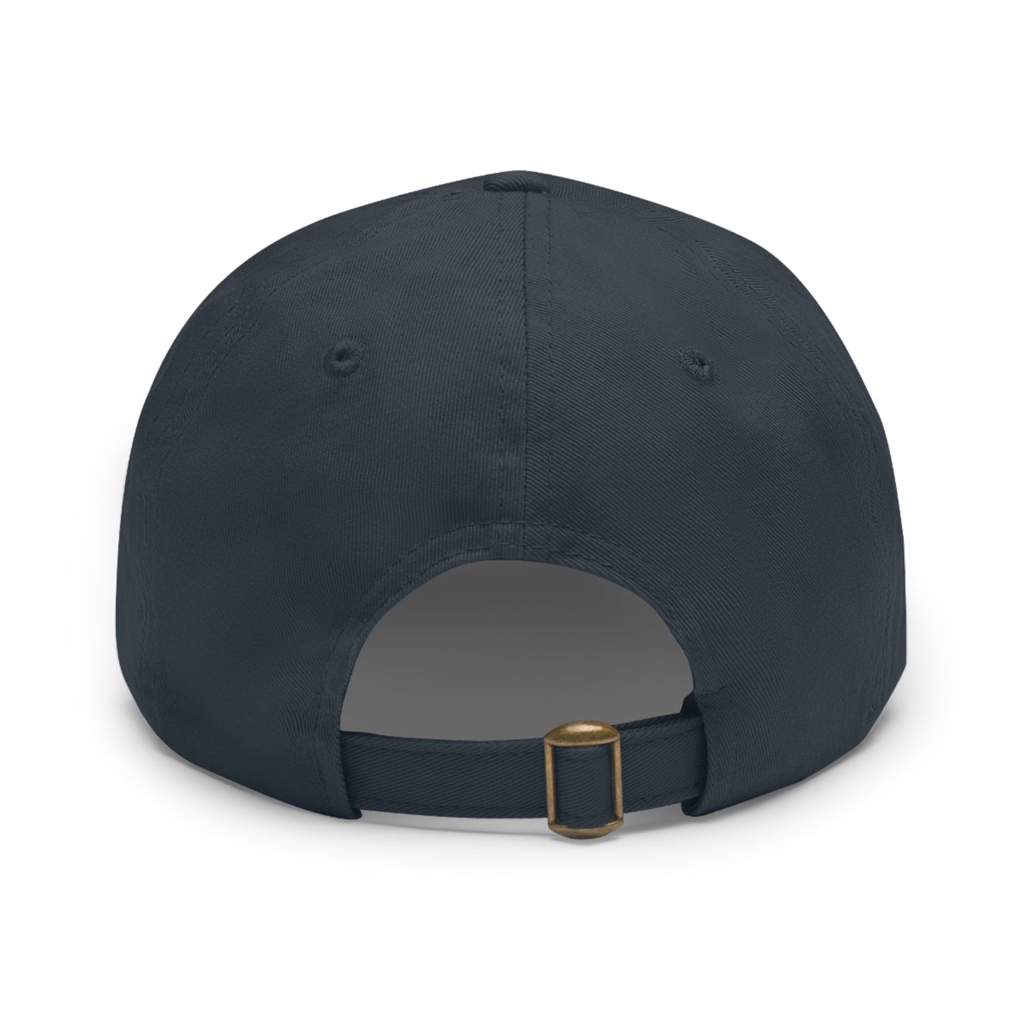 Proud Navy Mom Hat with Leather Patch (Round)