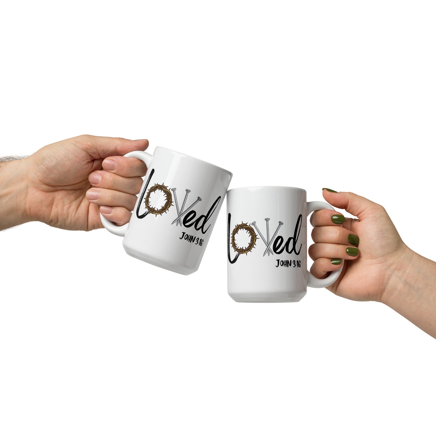 LOVED  JOHN 3:16 CUSTOMIZED TEA MUG