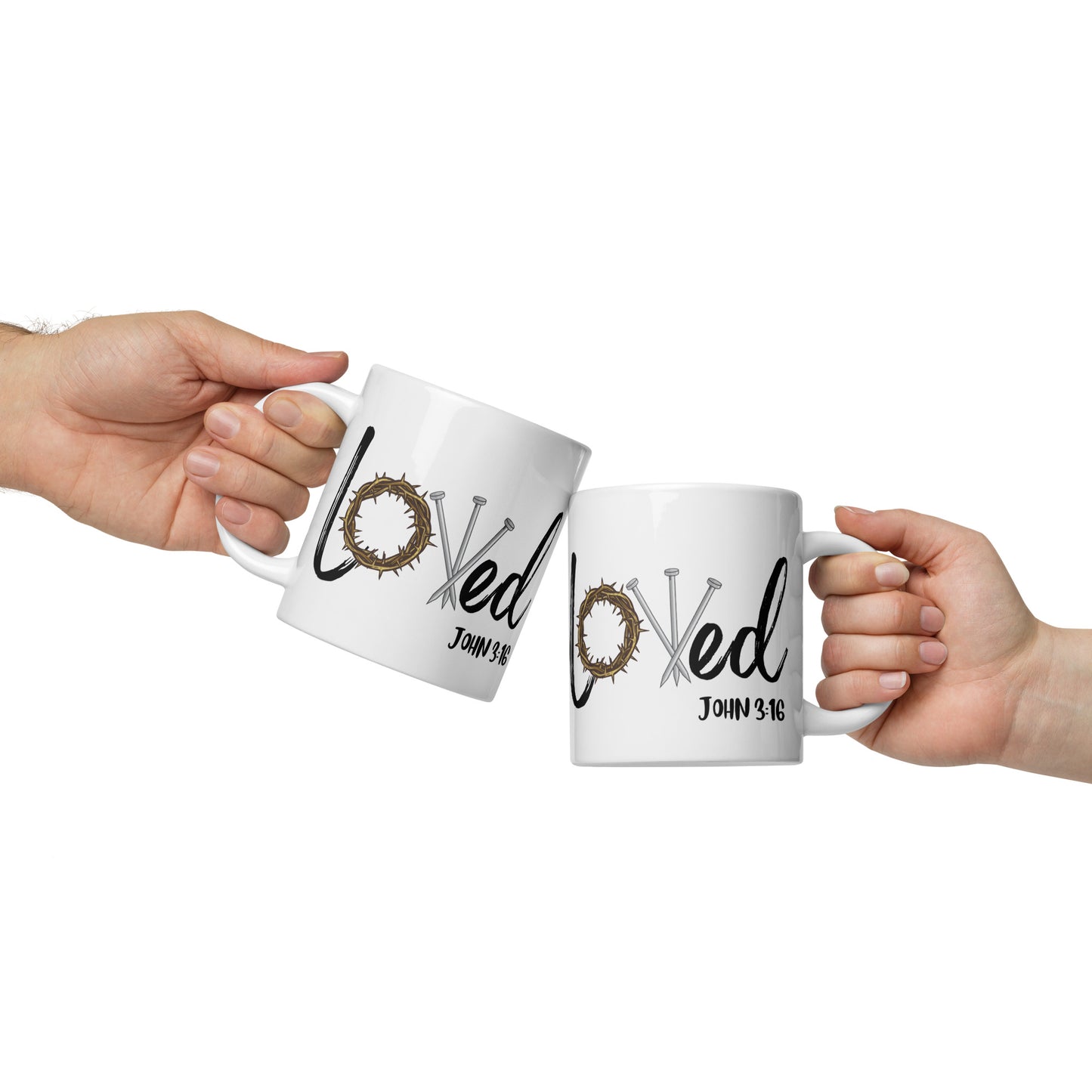 LOVED  JOHN 3:16 CUSTOMIZED TEA MUG